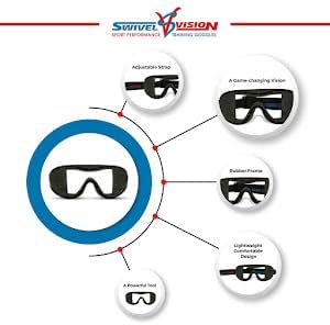 Sports Goggles Adjustable Strap Training Goggles - Lightweight, Comfortable Design for Baseball, Basketball, Football, Hockey, Lacrosse, Soccer