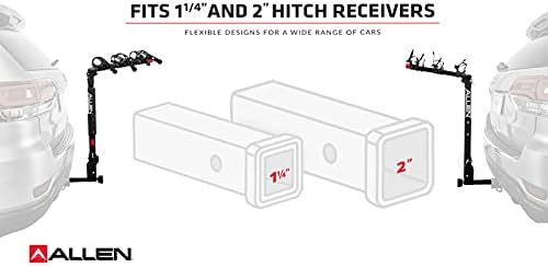 Allen Sports Easy Load Deluxe 2-Bike Hitch Rack, Model XR200, Black