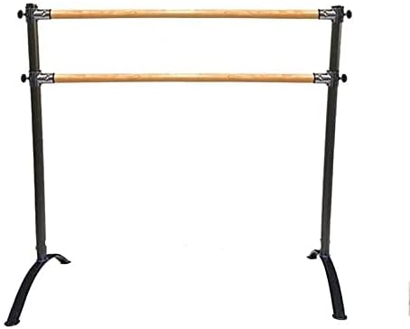 Ballet Barre Portable for Home or Studio, Height Adjustable Bar for Stretch, Pilates, Dance or Active Workouts, Single or Double Bar, Kids and Adults