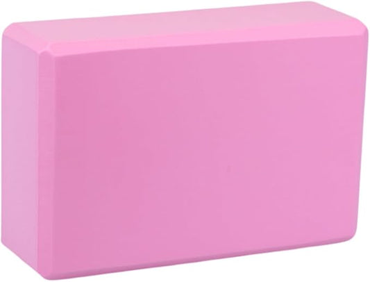 Yoga Block - Unsupported Latex Eva foam - Soft non slip surface with bevel for yoga, pilates, meditation - Yoga accessories for stability, balance and deep stretching