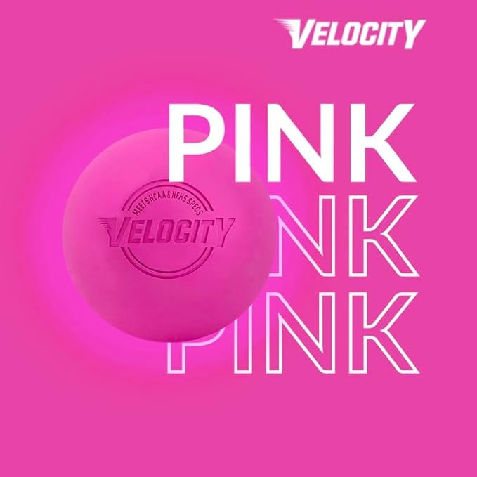 Velocity Lacrosse Balls - 1, 2, 3, 6, 12, 18, 24, 36, 60 and 120 Packs - for Practice, Official NFHS and College Approved Size