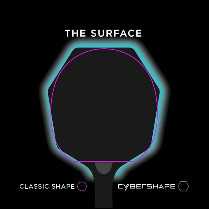 Stiga Cybershape Carbon Table Tennis Blade | Ping Pong Paddle - Unique Design for Larger Hitting Area & Increased Control - Competition Approved