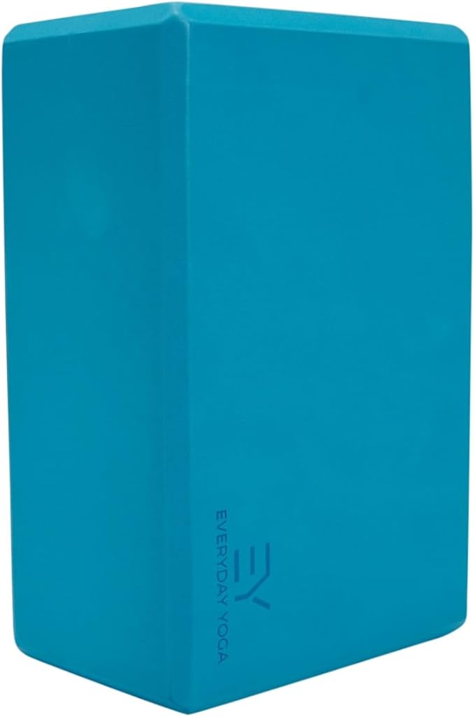 𝗘𝘃𝗲𝗿𝘆𝗱𝗮𝘆 𝗬𝗼𝗴𝗮 Foam Block with Soft Non-Slip Surface for Stability, Balance, and Deepen Stretches - Ideal for Yoga, Pilates, and Meditation Accessories (Sold Singular)