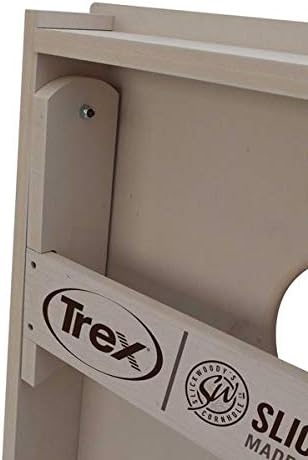 Slick Woody's Professional-Grade All Weather Cornhole Boards-4'x2' Weather Resistant Regulation Corn Hole Toss Game w/ 8 Resin Filled Bags