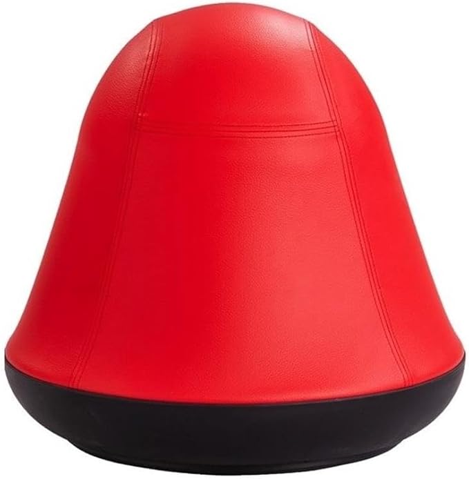 Safco Runtz Swivel Ball Chair for Kids, Anti-Burst, Exercise Ball Chair, 360° Rotation, Supports Movement, Better Posture and Balance, Red