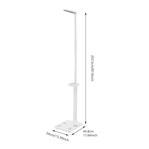 Professional Ultrasonic Medical Scale w/LCD Display Digital Physician Scale Height and Weight Scale for Measuring BMI Body Fat Muscle Calories and More