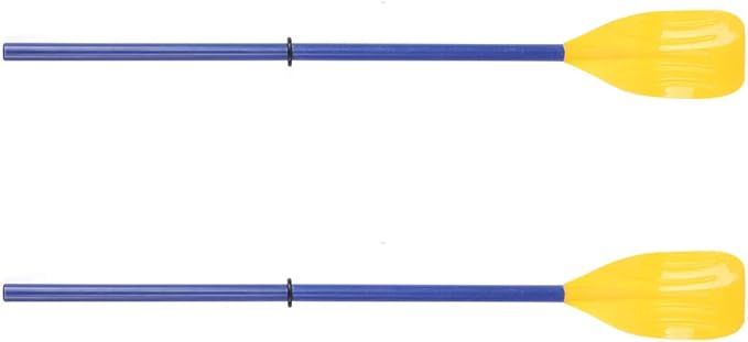 Kayak Paddles, Detachable Canoe Oars Inflatable Boat PVC Adjustable Fishing Water Sports Accessory Safety Paddleboard Blade for Recreational Kayaking Rubber Dinghy Boating Outdoor Lifeboats Rafting