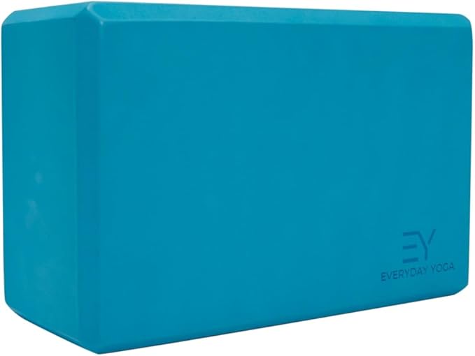 𝗘𝘃𝗲𝗿𝘆𝗱𝗮𝘆 𝗬𝗼𝗴𝗮 Foam Block with Soft Non-Slip Surface for Stability, Balance, and Deepen Stretches - Ideal for Yoga, Pilates, and Meditation Accessories (Sold Singular)