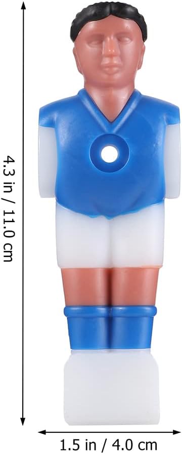 Resin Football Man Doll Foosball Replacement Part 16Pcs Resin Lovely Soccer Wear-Resistant Foosball Guys Foosball Table Soccer Men Football Table Player