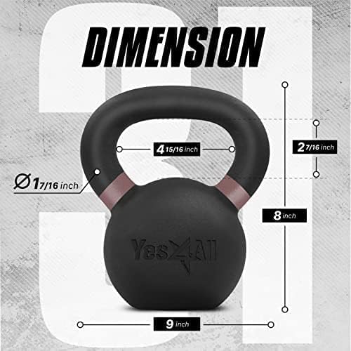 Yes4All Cast Iron Kettlebell