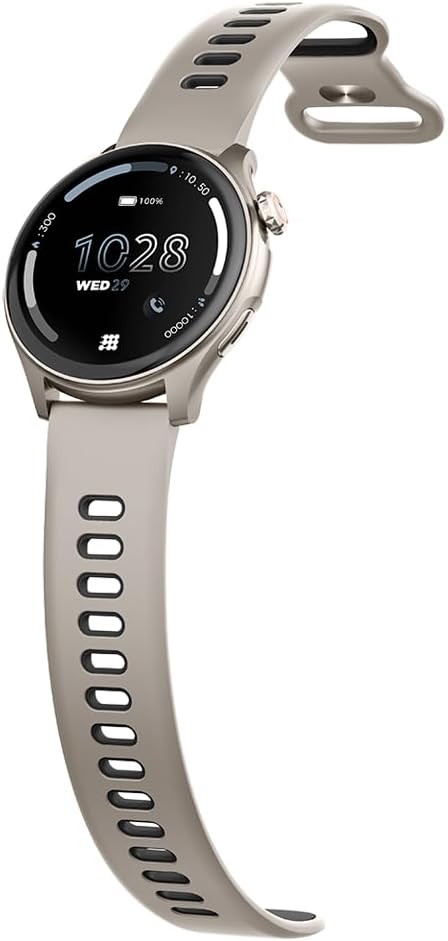 Cubitt Aura Smartwatch/Fitness Tracker with 1.43" Touch AMOLED Screen, Bluetooth Calling, 60+ Sports, Blood Oxygen, Heart Rate, Stress/Sleep Monitor, Waterproof, Step Counter, Compass Support