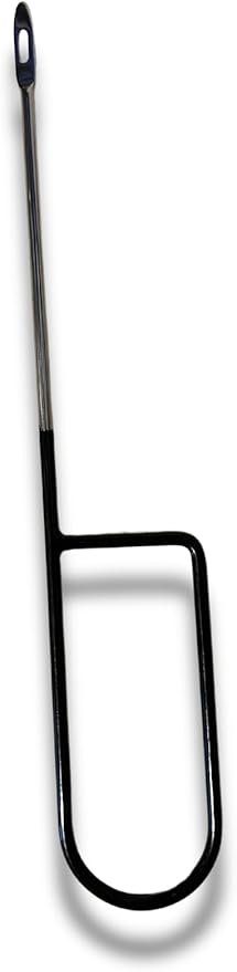 Sports Lacing Tool – Heavy-Duty Steel Tip with Rubberized Handle – for Footballs, Baseball Gloves, Softball, and Hockey – No Lace Included