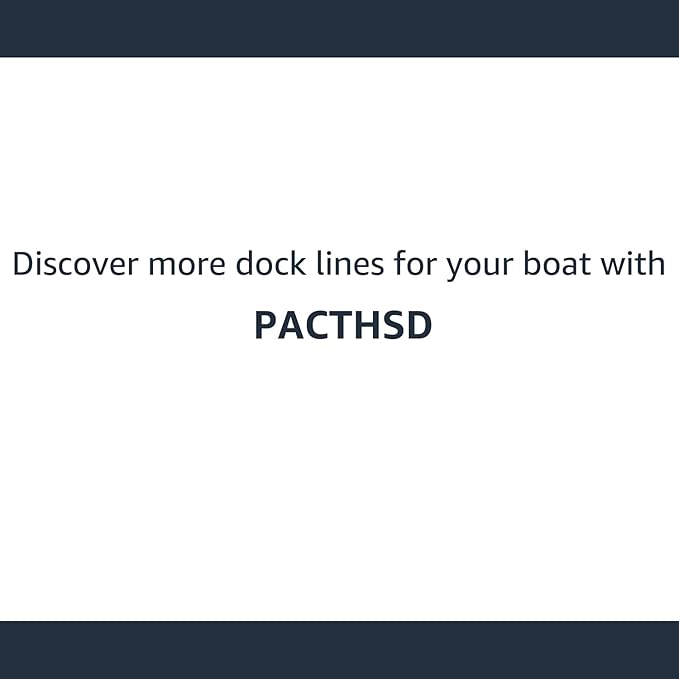 Dock Lines 2 Pack 5/8" x 50' Double Braided Nylon Boat Dock Lines with 16" Eyelet, Marine-Grade Boat Rope, Easy to Use Dock Lines for Boats, Strong Boat Ropes for Docking with Loop, PACTHSD