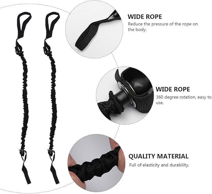 Abdominal Wheel Elastic Rope - Resistance Bands for Core Strength Training Multi-Functional Ab Roller with Cloth Cover for Home and Gym Use