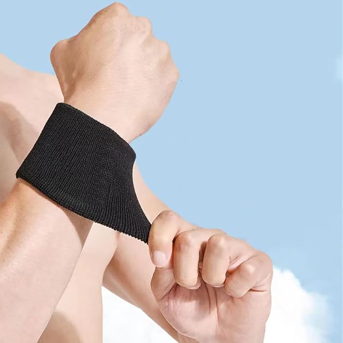 Sweatbands Sports Wristbands for Kids and Women - 3 inch Elastic Athletic Wrist Bands for Tennis, Basketball, Running, Working Out