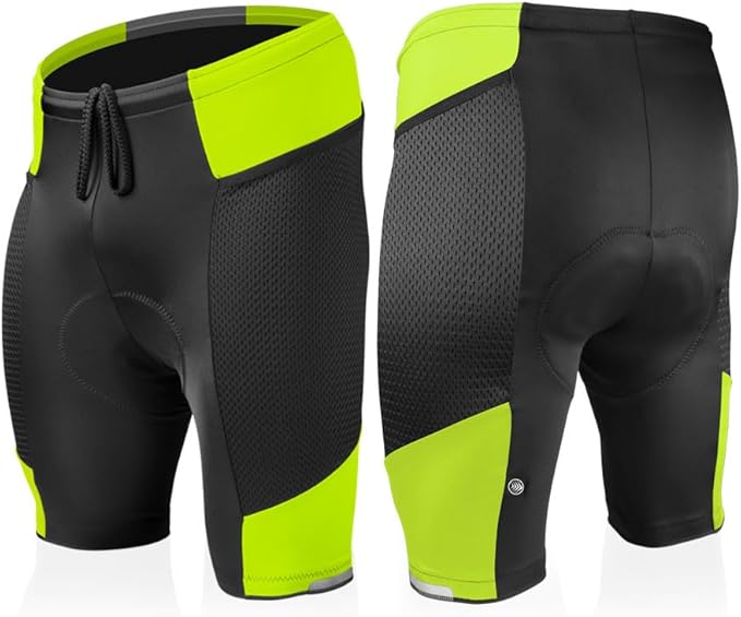 | Men's Gel Touring Padded Bike Shorts | Innovative Mesh Pockets | Made in USA