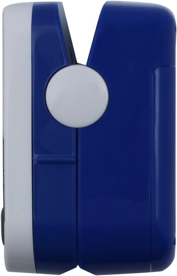 Concord Fingertip Deluxe OLED Pulse Oximeter with 6 way Reversible Display - Blood Oxygen Saturation Monitor with Carrying Case, Batteries and Lanyard - Easy to Use, Accurate SpO2 (Sapphire Blue)