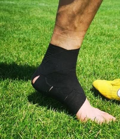 12 Pack Black Athletic Tape (45ft Rolls) - Athletes Trainers Injuries & First Aid - Premium Medical Sports Tape - Wrap & Support Ankles & Wrists - Easy Tear Design with Zinc Oxide & No Sticky Residue