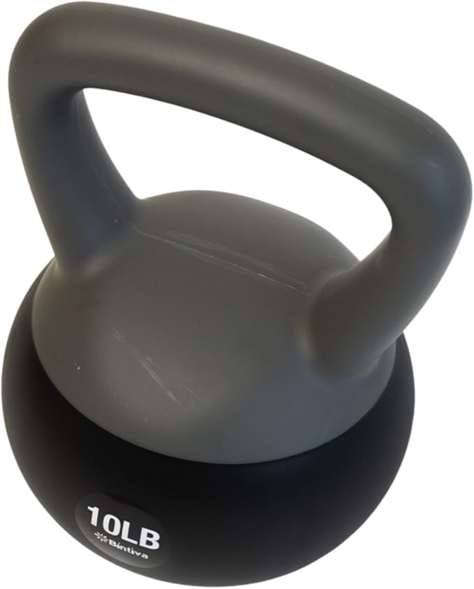 bintiva Soft Kettlebells - Sea and Iron Sand Filled Weights for Women and Men - Color Coded Kettle Bell Sets
