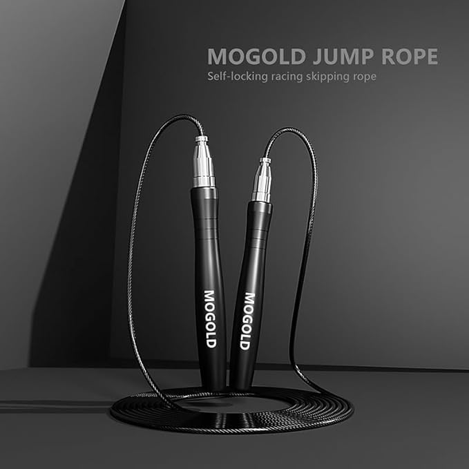 Speed Ropes Jump Rope For Men/Women- Premium Quality Tangle-Free - Self-Locking Screw-Free Design - Speed Ropes for Boxing/Crosffit/Double-Unders - Skipping Rope for Workout & Home Exercises