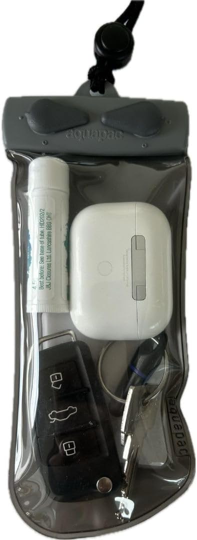 Aquapac Keymaster++ Waterproof Travel Case, Made in the UK, Carry Cord, Travel Essential, 5 Year Warranty, Watersports, Hiking, Mountain Biking, Running Accessory