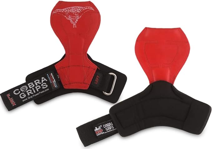 2018 Cobra Grips Flex Model Weight Lifting Gloves Heavy Duty Straps Alternative Power Lifting Hooks for Deadlifts with Padded Wrist Wrap Support Bodybuilding