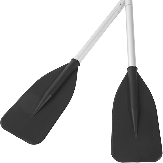 1 Pair 132cm Detachable Boat Oars Thickened Floating Aluminum Alloy Kayak Paddles for Rowing Boats Raft