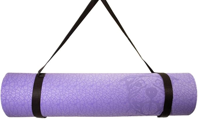 Koa Yoga Mat Essential TPE, Latex-free, Eco-friendly, Non-toxic, Non-slip, thick mat 6' x 2' x 8mm and a Donation to Charity