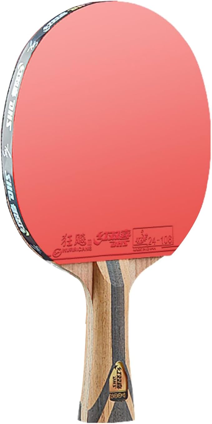 7002 Professional Ping Pong Paddles Carbon Fiber Table Tennis Rackets with 5 Wood 2 Aryslate Carbon Blade