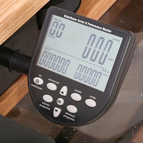 WaterRower Ash Rowing Machine with S4 Monitor | USA Made Water Rower | Original Handcrafted Erg Row Machine for Home Use & Gym