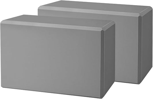 Yoga Block, Yoga Bricks Supportive Latex-Free EVA Foam, Soft Non-Slip Exercise Blocks, Yoga Accessories for Pilates, Meditation, Balance, Stretching and Deep Poses