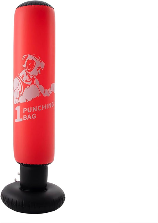 DIMAR GARDEN Inflatable Punching Bag for Kids, 64 Inch Boxing Bag for Karate & Taekwondo Practice