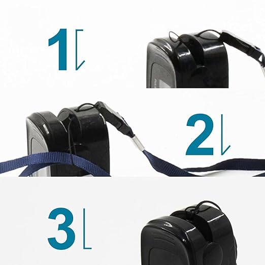 CONTEC CMS50M Pulse Oximeter Fingertip Blood Oxygen Saturation Monitor SpO2 and PR Bar Graph Blood Oxygen, Neck/Wrist Cord LED Display, Black