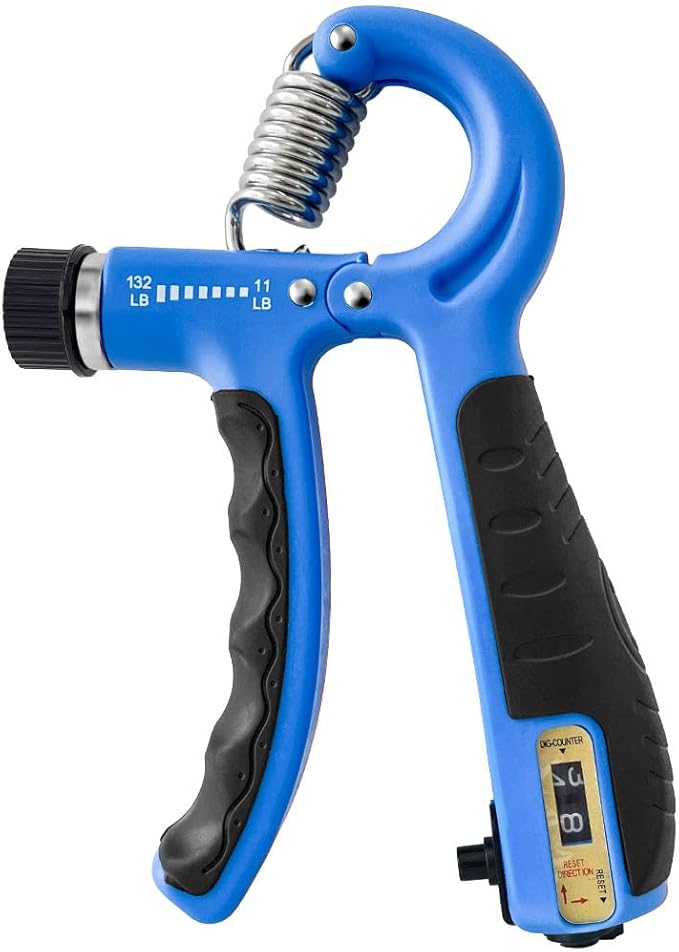 FLYFE Grip Strength Trainer Kit (5 Pack), Forearm Strengthener, Hand Squeezer Adjustable Resistance, Finger Stretcher, Grip Ring, Relief Ball and Finger Exerciser for Men and Women, Injury Recovery