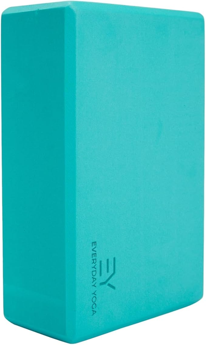 𝗘𝘃𝗲𝗿𝘆𝗱𝗮𝘆 𝗬𝗼𝗴𝗮 Foam Block with Soft Non-Slip Surface for Stability, Balance, and Deepen Stretches - Ideal for Yoga, Pilates, and Meditation Accessories (Sold Singular)