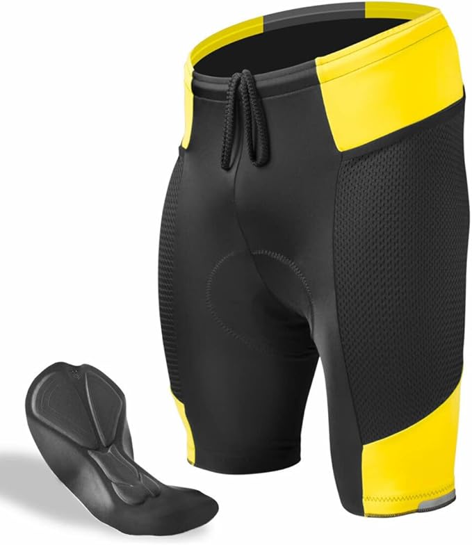 | Men's Gel Touring Padded Bike Shorts | Innovative Mesh Pockets | Made in USA