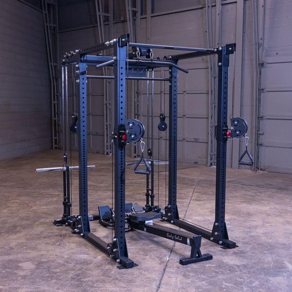 Body-Solid Rower Attachment for Home Gyms - Low-Impact Cardio Workout Accessory for Cable Machines, Pulleys, and Power Racks