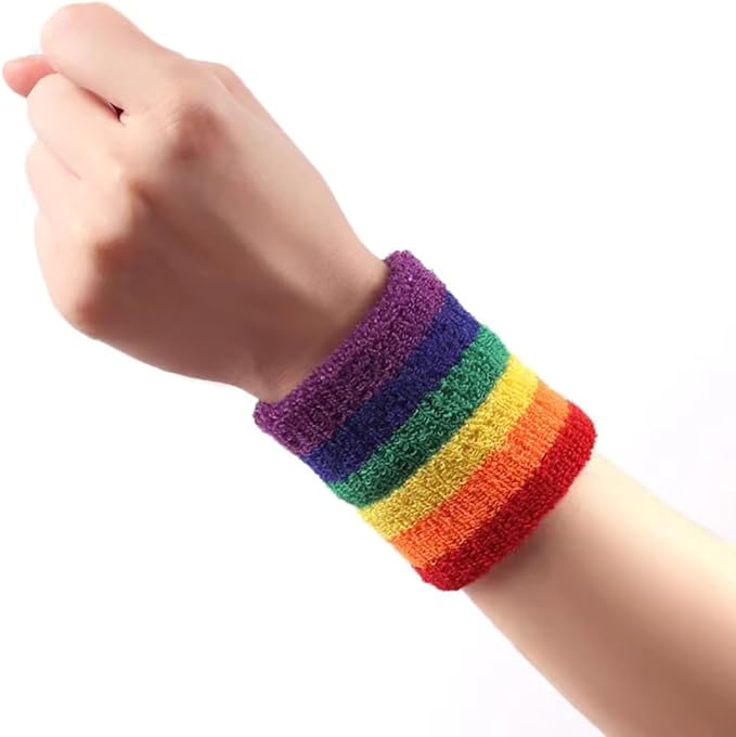Sweatbands Sports Wristbands for Kids and Women - 3 inch Elastic Athletic Wrist Bands for Tennis, Basketball, Running, Working Out