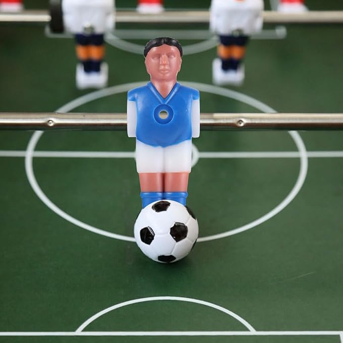 BESPORTBLE Pcs Foosball Replacement Players Set, Durable Abs Simulation Football Athletes, Assorted Colors, 4.33 Inch for Standard Foosball Table Rods, Ideal for Home Game Rooms and Parties