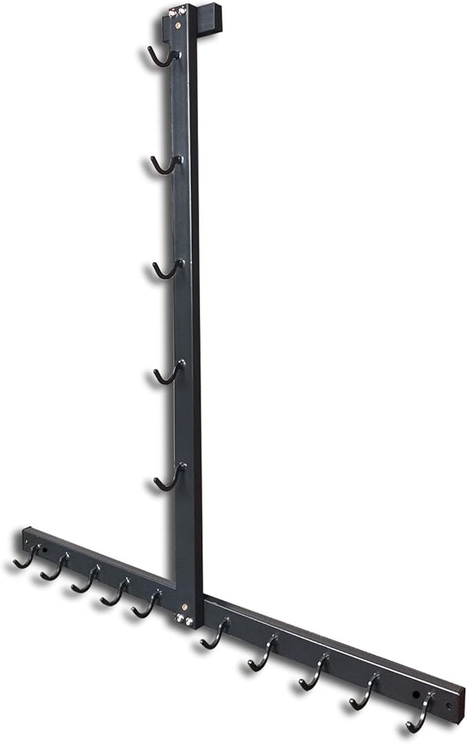 Lat Pull Down Bar Gym Accessory Rack, Lat Pulldown Attachments Cable Attachment Storage Rack for Mag Grip - Home Gym Fitness Heavy Duty A-Frame Stand