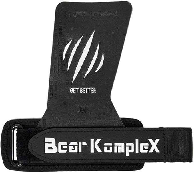 Bear KompleX Black Diamond No Hole Grips for - Lightweight, High Performance Weightlifting Grips, Protect Hands and Provides Comfort - Great for Cross Training, Powerlifting