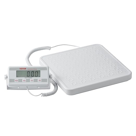 VEVOR Portable Medical Scale, Professional Digital Physician Scale for Weighing - with Anti-slip Platform, 2 Units, Hold & Tare Function, 440LBS Capacity Physician Weight Scale for Gyms Homes Hospital