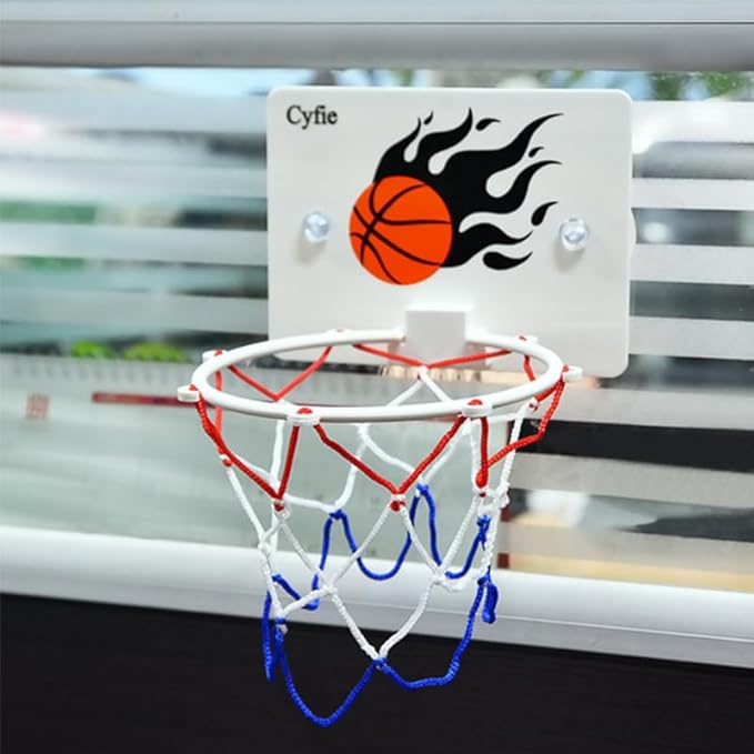 CYFIE Basketball Hoop Toddler, Bathtub Bath Toys for Office Desk Bathroom Slam Dunk Games, Suction Cup Basketball Hoop for Kids Girls Boys
