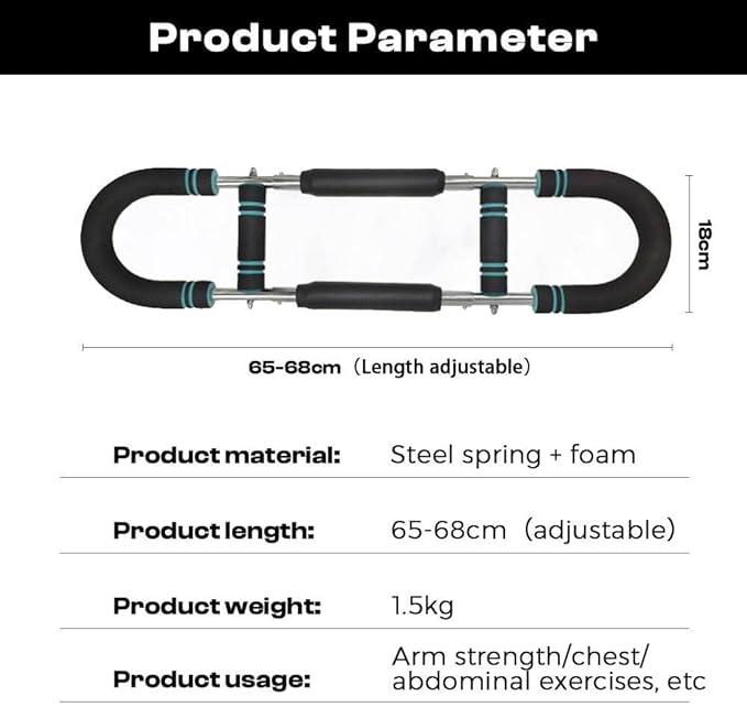 Twister Arm Trainer, 40-100lb Adjustable Chest Workout Equipment, Arm Trainer for Men, Chest Trainer for Men, Shoulder Muscle Training, Portable Spring Resistance Home Fitness Equipment