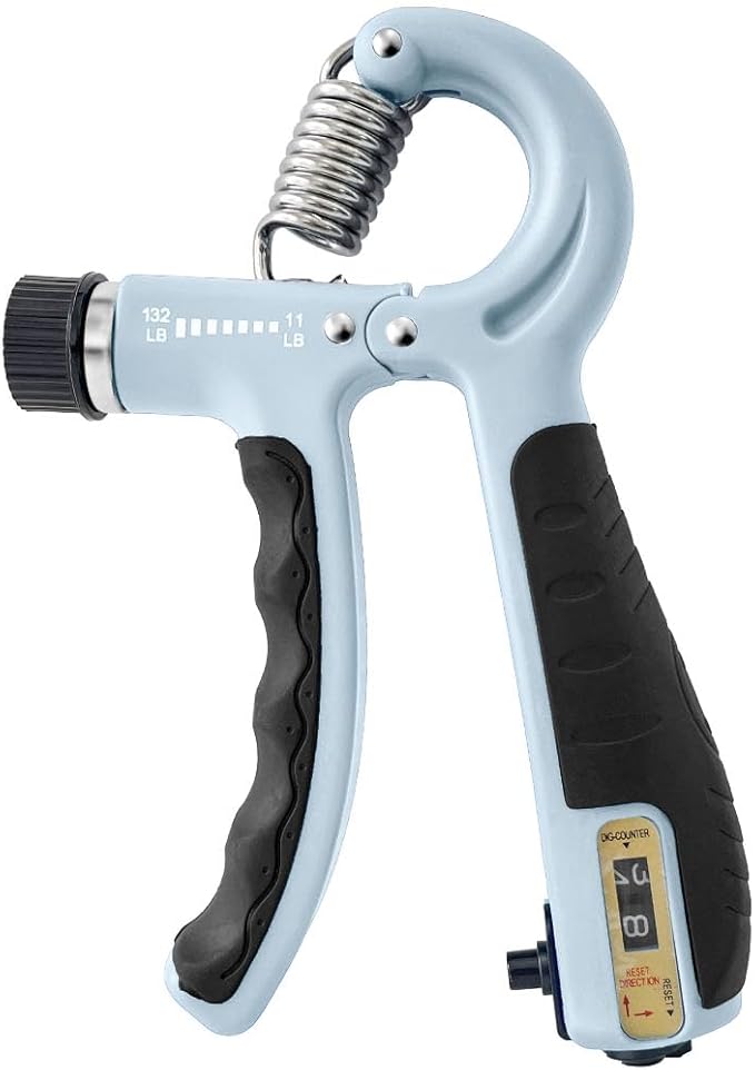 FLYFE Grip Strength Trainer Kit (5 Pack), Forearm Strengthener, Hand Squeezer Adjustable Resistance, Finger Stretcher, Grip Ring, Relief Ball and Finger Exerciser for Men and Women, Injury Recovery