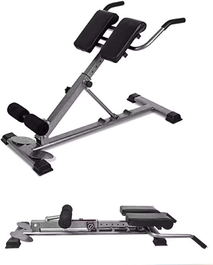 Roman Chair Back Hyper Extension Bench Adjustable Exercise Machine for Home Gym Abdominal Workout Equipment Foldable 30-40-50 Degrees Adjustable