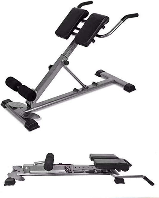 Roman Chair Back Hyper Extension Bench Adjustable Exercise Machine for Home Gym Abdominal Workout Equipment Foldable 30-40-50 Degrees Adjustable