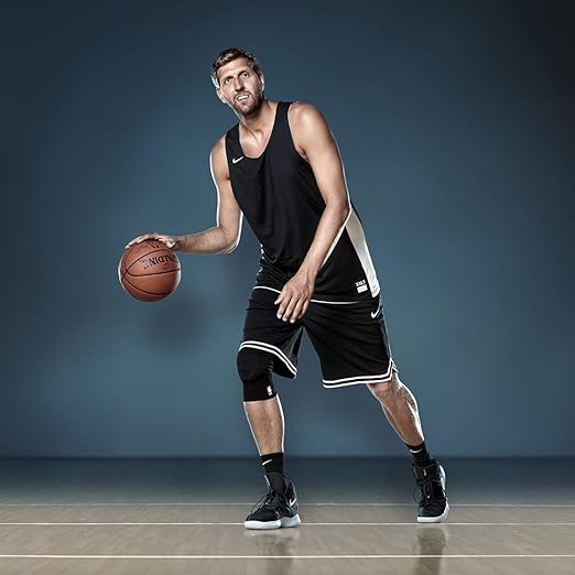 Bauerfeind Sports Knee Support NBA - Officially Licensed Basketball Knee Brace - Relief and Stabilization - Targeted Compression - Lightweight & Durable - White, X-Large