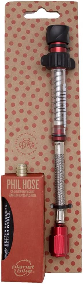 Planet Bike Phil Hose CO2 Bike Tire Inflator and Gauge