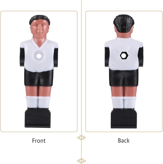 Resin Football Man Doll Foosball Replacement Part 16Pcs Resin Lovely Soccer Wear-Resistant Foosball Guys Foosball Table Soccer Men Football Table Player